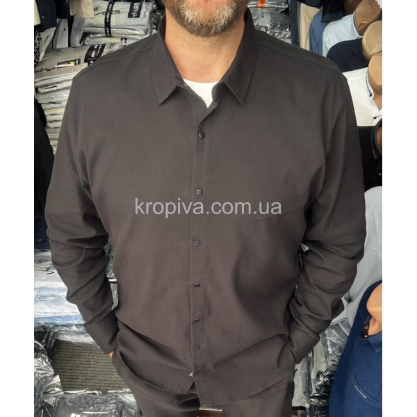 Мужская рубашка микровельвет батал Турция оптом 171025-774