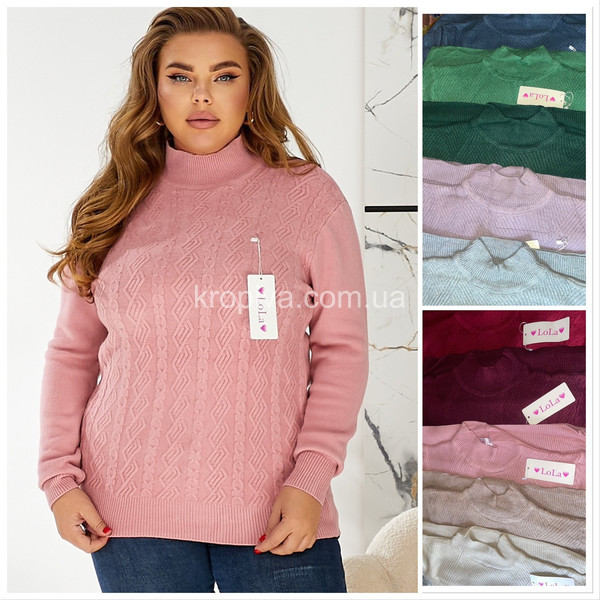 Женский свитер батал микс оптом 241025-009