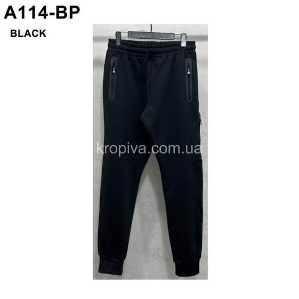 Мужские спортивные штаны на флисе норма оптом 011125-613