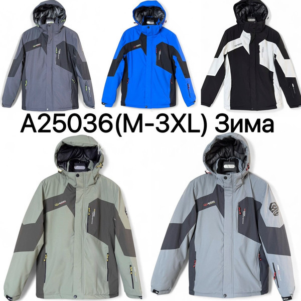 Чоловіча куртка термо норма зима оптом 061125-605