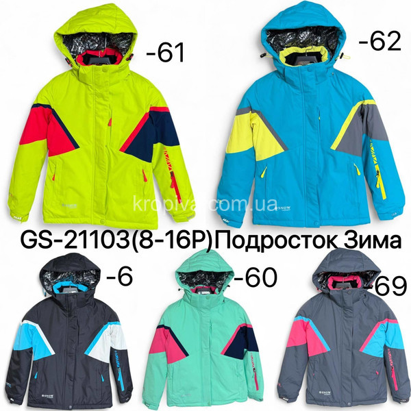 Дитяча куртка 8-16 років термо зима оптом 061125-646