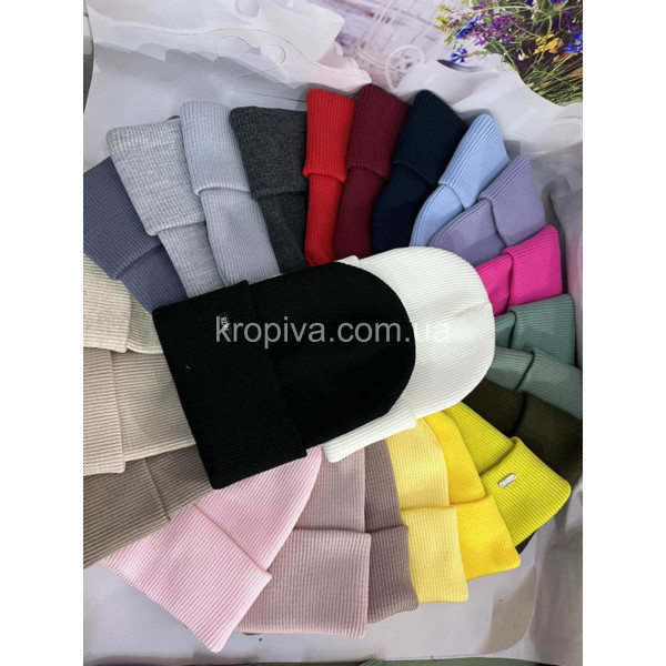 Женская шапка молодежная двойная микс оптом 061125-713