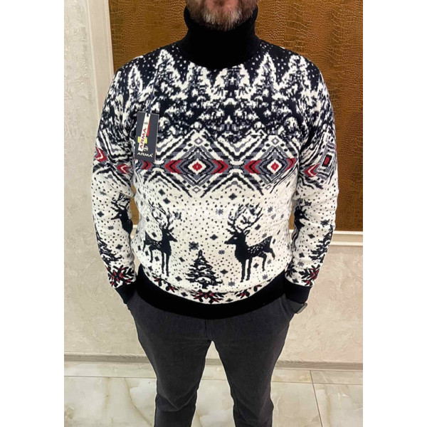 Мужской свитер норма зима Турция оптом 081125-612