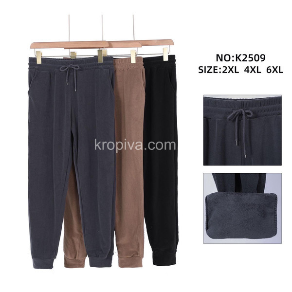 Жіночі спортивні штани на хутрі норма оптом 221125-779