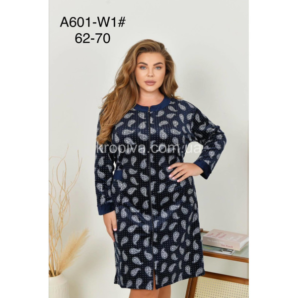 Женский халат длинный рукав оптом 081225-24