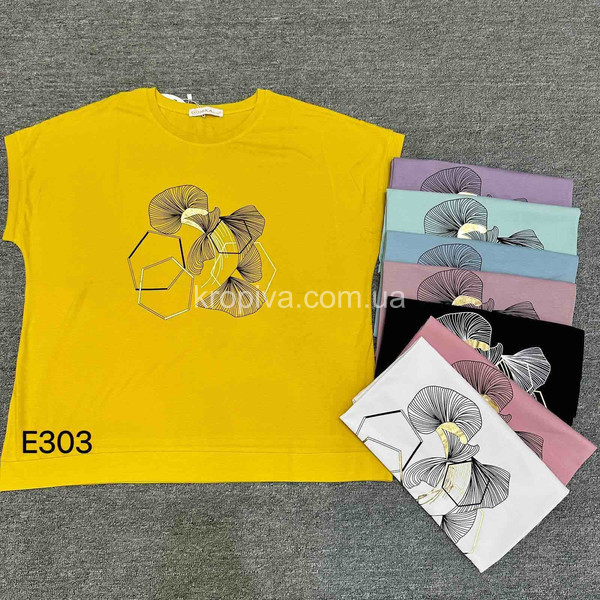 Женская футболка батал микс оптом 110126-634