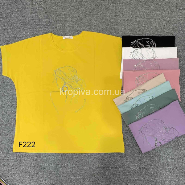 Женская футболка батал микс оптом 110126-644