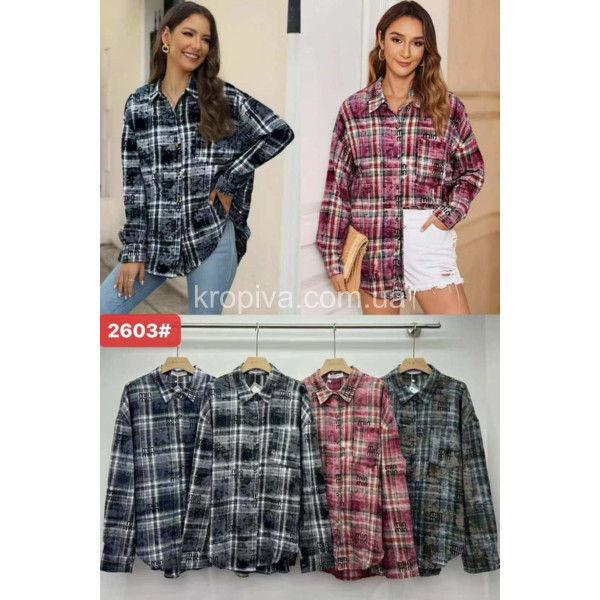 Женская рубашка батал микс оптом 130126-078