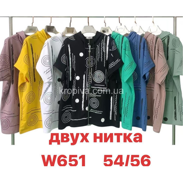 Женская футболка батал микс оптом 270126-602
