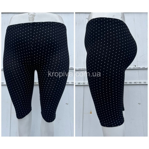 Жіночі капрі горох батал чорний оптом 310126-127