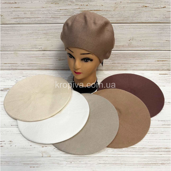 Жіночий однотонний берет оптом 140226-148