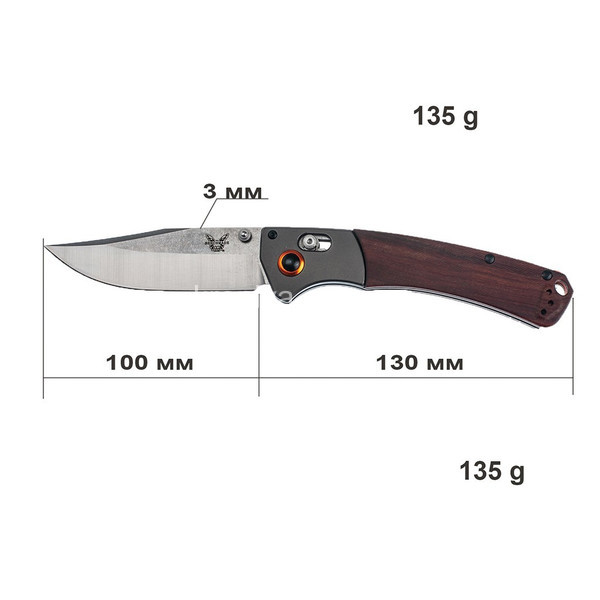 Складной нож Benchmade Mini Crooked River. (АТ50).a3128 оптом 190226-087