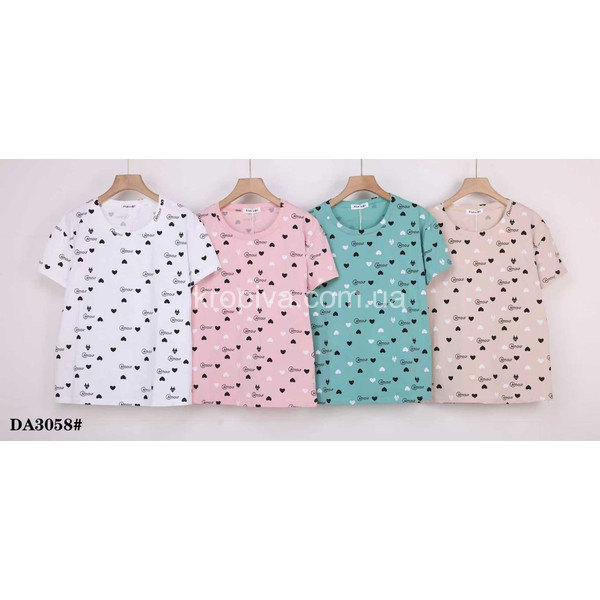 Женская футболка батал 50-60 микс оптом 010326-615