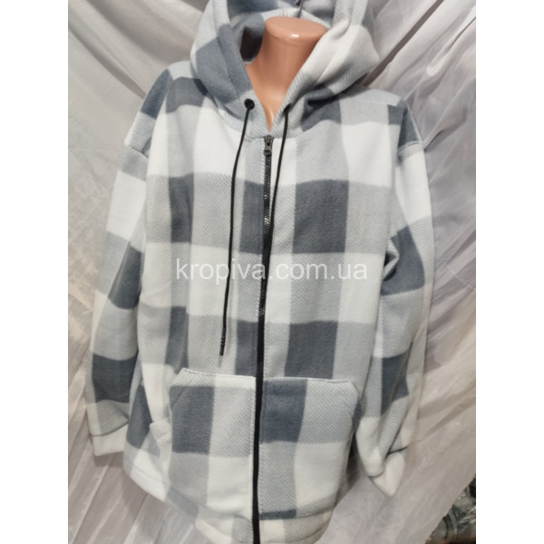 Жіночий батник/кардиган 586 фліс батал оптом 010326-783