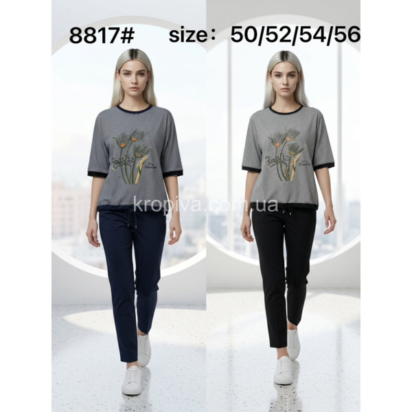 Женская футболка батал оптом 110326-010