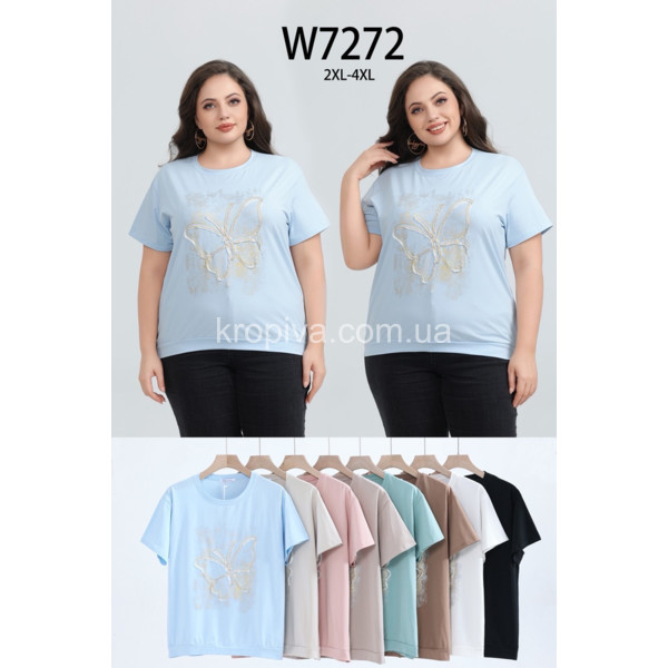 Женская футболка полубатал микс оптом 090326-780