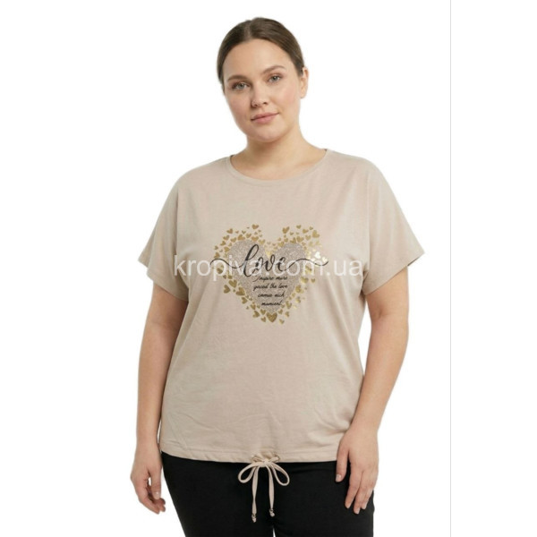 Женская футболка 7195 полубатал оптом 260326-98