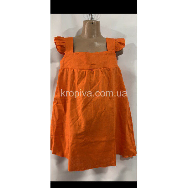 Детское платье лен 6-10 лет оптом 060523-639