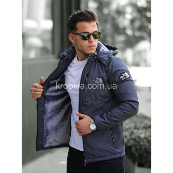 Мужская куртка зима Softshell на меху Турция оптом  (250923-675)