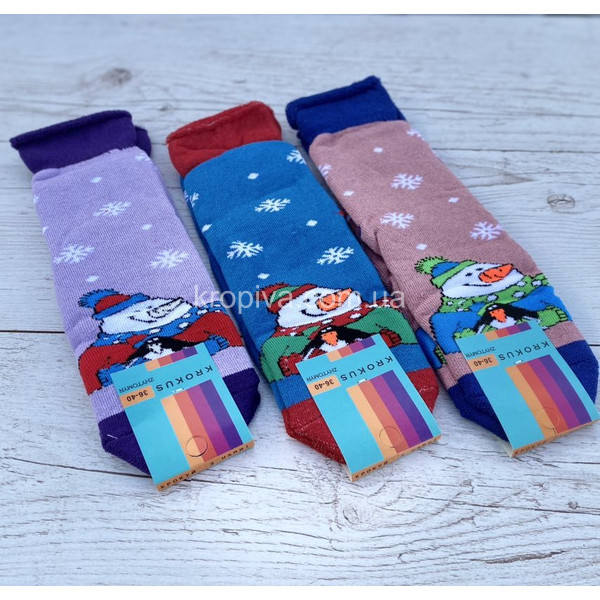 Жіночі шкарпетки новорічні оптом  (041223-665)