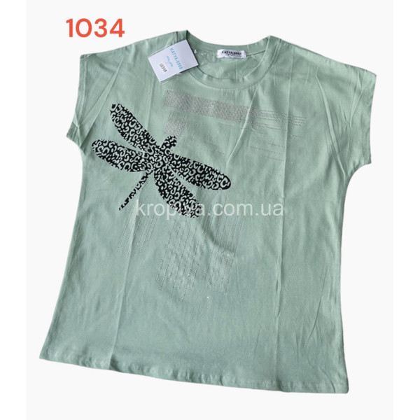 Женская футболка норма  микс оптом 280124-07