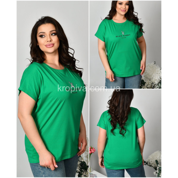 Женская футболка батал 3030 оптом  (100324-640)