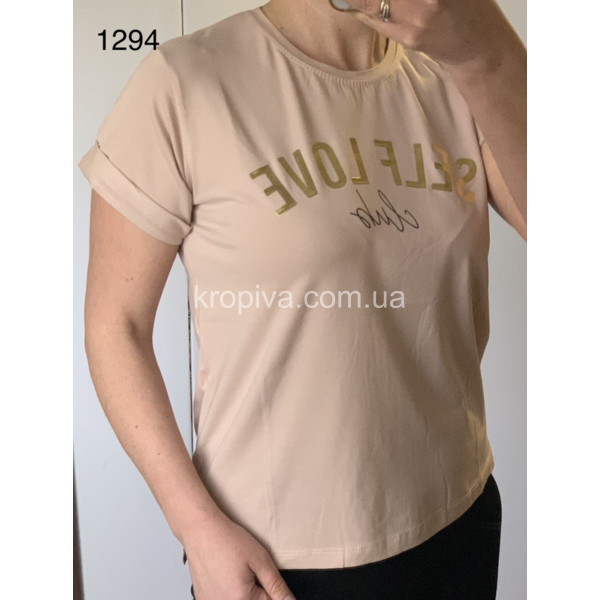 Женская футболка норма оптом  (190324-257)