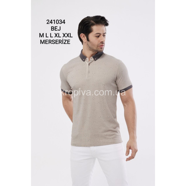 Чоловічі футболки-поло норма Туреччина оптом  (140424-614)