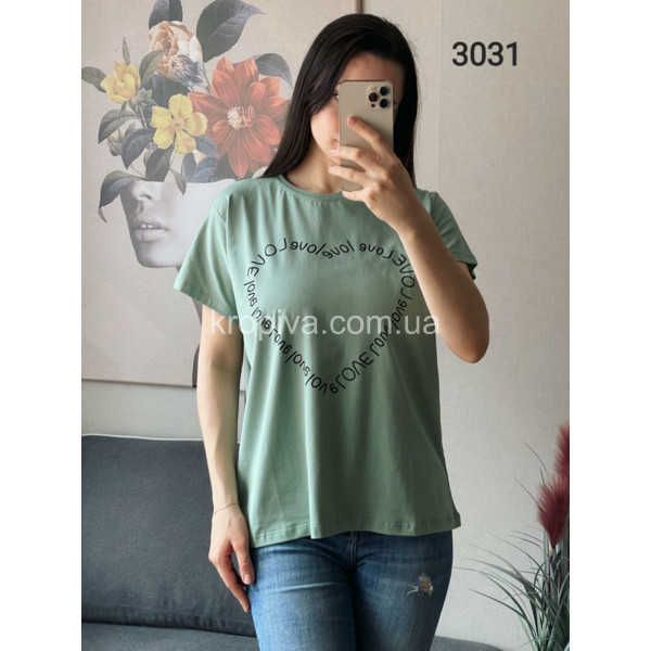 Жіноча футболка напівбатал мікс оптом 030524-449