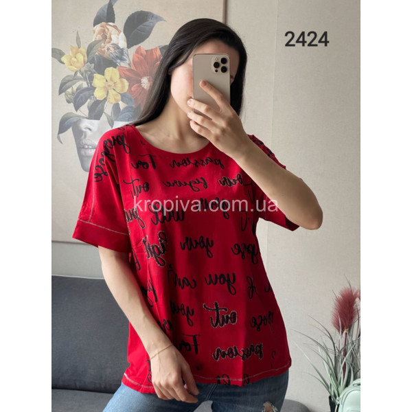 Жіноча футболка напівбатал мікс оптом 030524-459