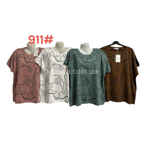 Женская футболка батал микс оптом 140225-70