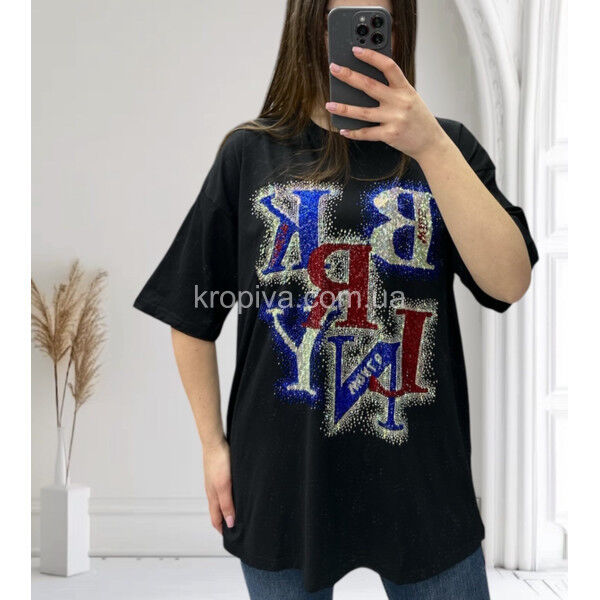 Женская футболка 25103 оверсайз оптом 070325-702