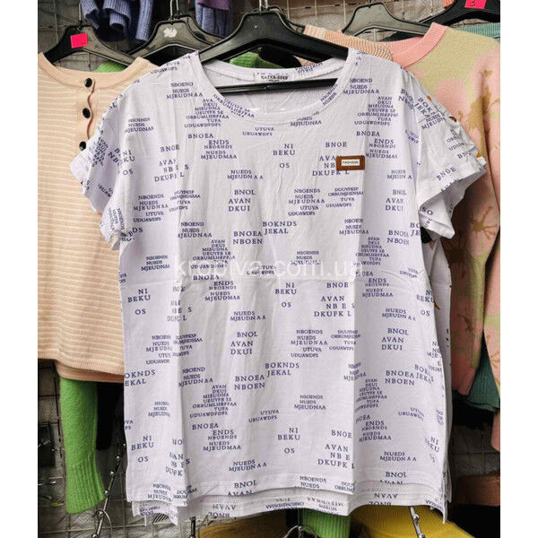 Женская футболка 9195 батал микс оптом 150425-165