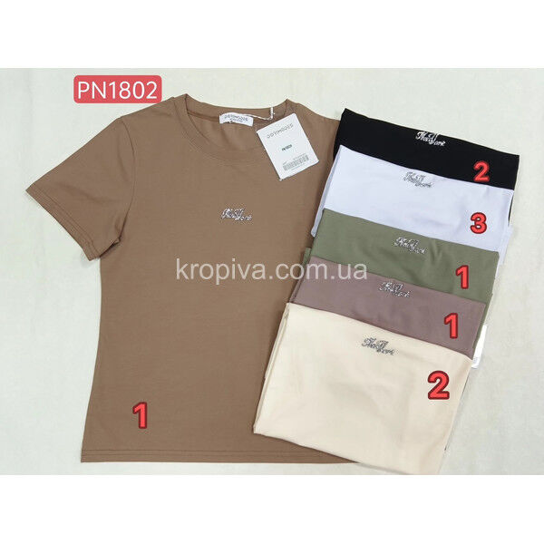 Женская футболка 1802 норма микс оптом 010525-063