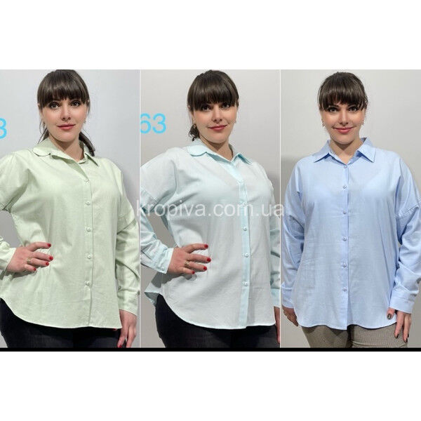 Женская рубашка 363 полубатал оптом 020525-019