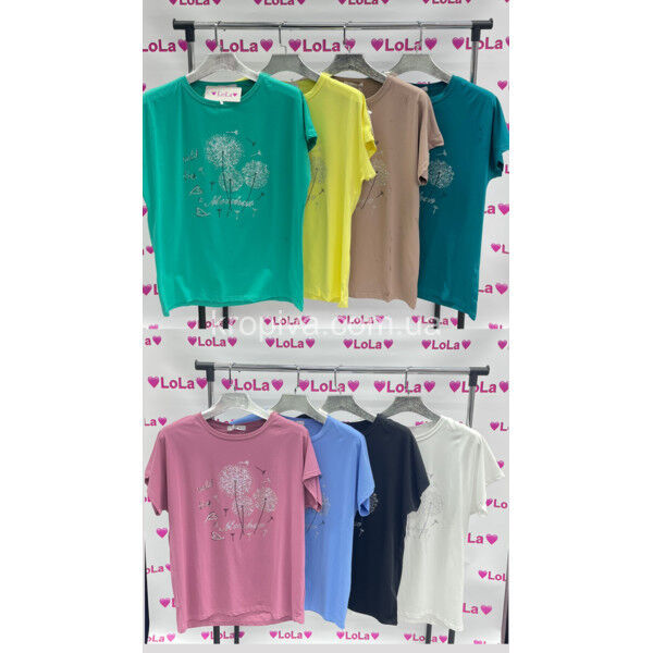 Женская футболка батал микс оптом 020525-0109