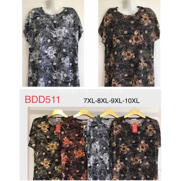 Женская футболка 511 батал микс   оптом 070525-47