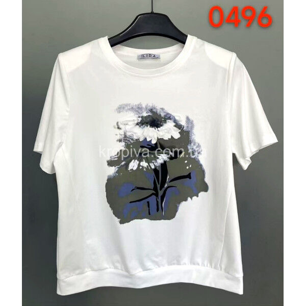 Женская футболка 0496 батал оптом 090525-072