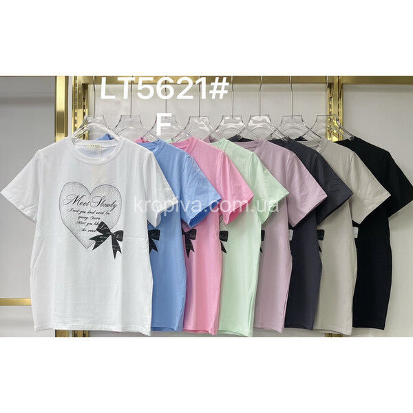 Женская футболка батал микс оптом 260525-776