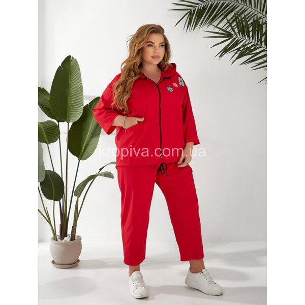 Женский костюм на змейке батал оптом 120625-729