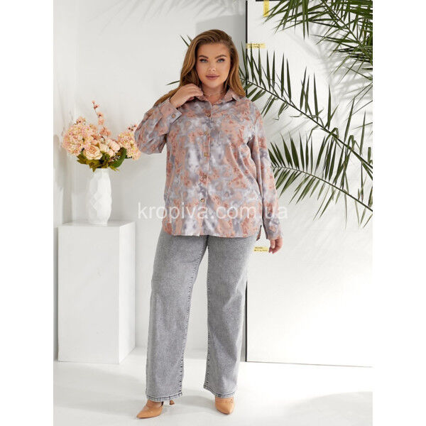 Женская рубашка полубатал оптом 050725-606