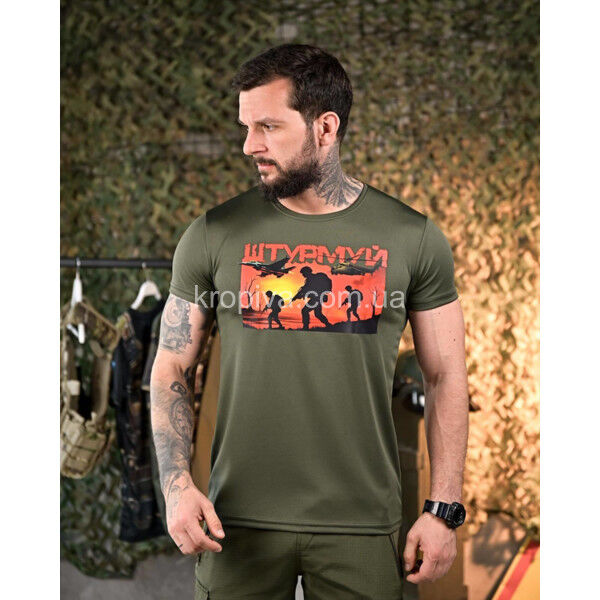 Мужская футболка хлопок норма оптом 130725-030