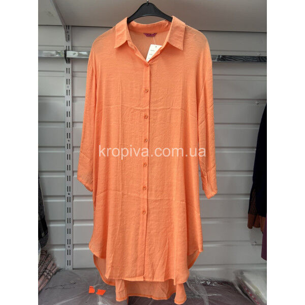 Женская рубашка-платье 501 полубатал оптом 250725-617