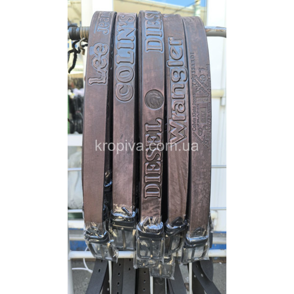 Чоловічий ремінь шкіра для джинс оптом 030925-603