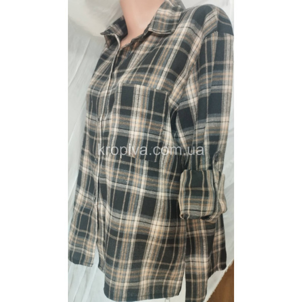 Женская рубашка 584 батал фланель оптом 050925-752
