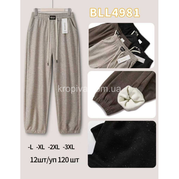 Женские штаны 4981 микс флис оптом 280925-67
