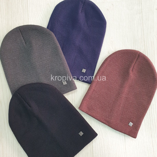 Мужская шапка двойная микс оптом 300925-699