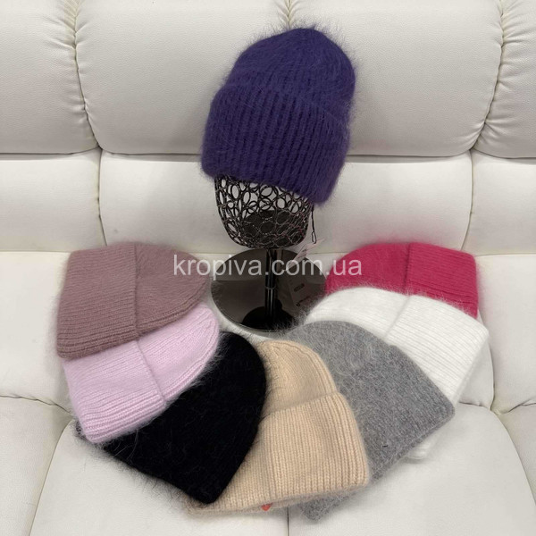 Женская шапка ангора одинарная оптом 031025-172