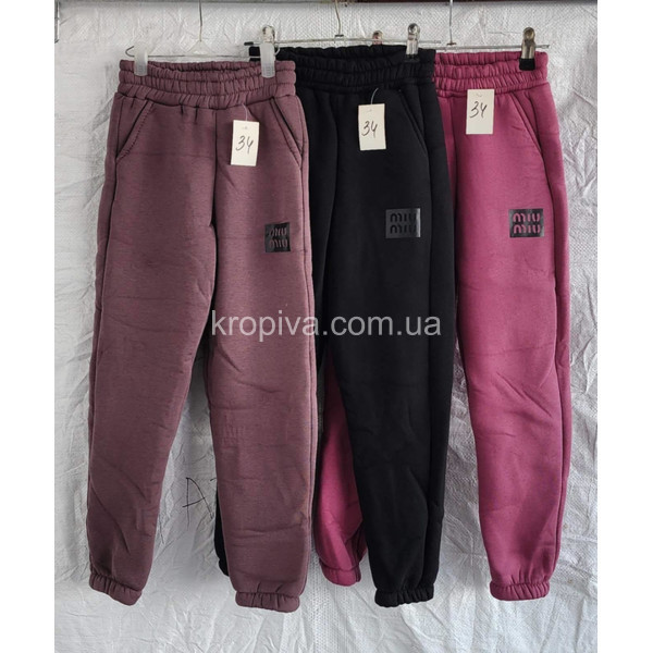 Детские спортивные штаны флис оптом 101025-649