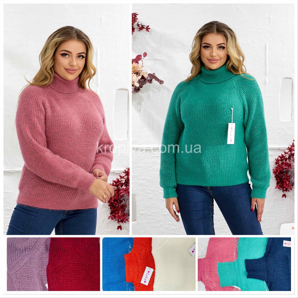 Женский свитер 1901 батал микс оптом 241025-0118